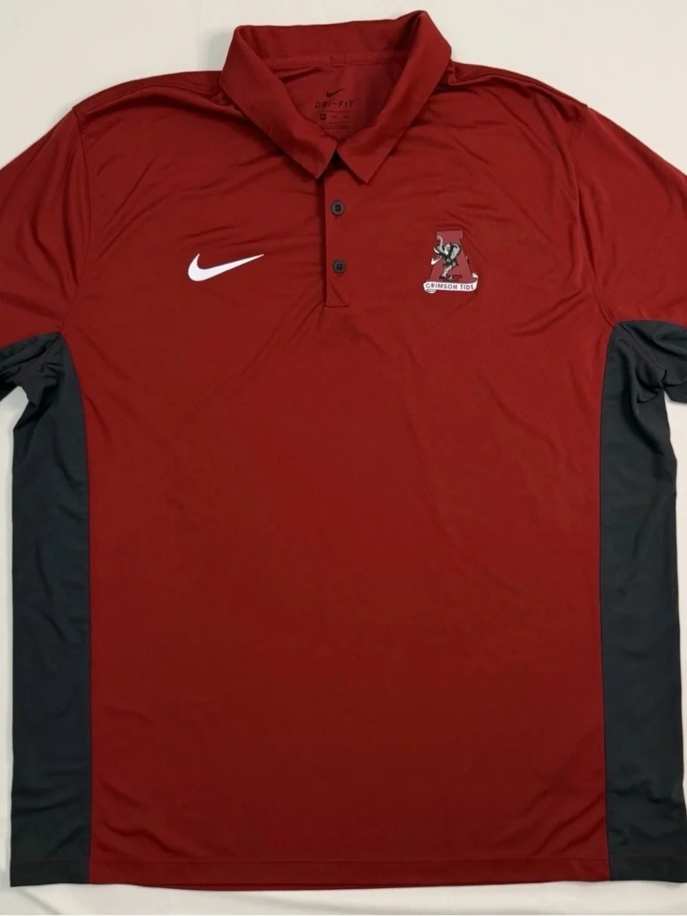 Nike Men’s Crimson Red Alabama Crimson Tide Golf Shirt with Team Logo